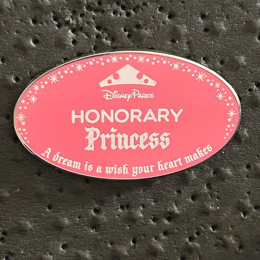 2024 - Honorary Princess - Disney Parks - Name Tag Style - Disney Pin