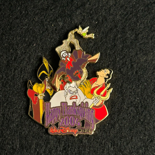 2004 - Ursula, Gaston, Jafar, Tinker Bell - Thanksgiving - LE 3,500 - Disney Pin