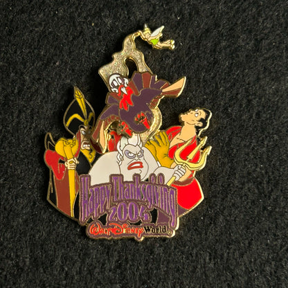 2004 - Ursula, Gaston, Jafar, Tinker Bell - Thanksgiving - LE 3,500 - Disney Pin