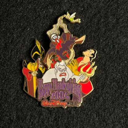 2004 - Ursula, Gaston, Jafar, Tinker Bell - Thanksgiving - LE 3,500 - Disney Pin