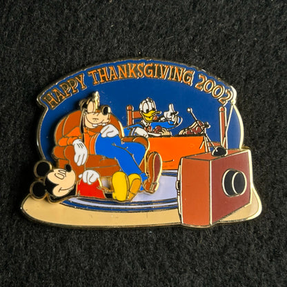 2002 - Mickey, Donald and Goofy - Thanksgiving - LE 3,500 - Disney Pin