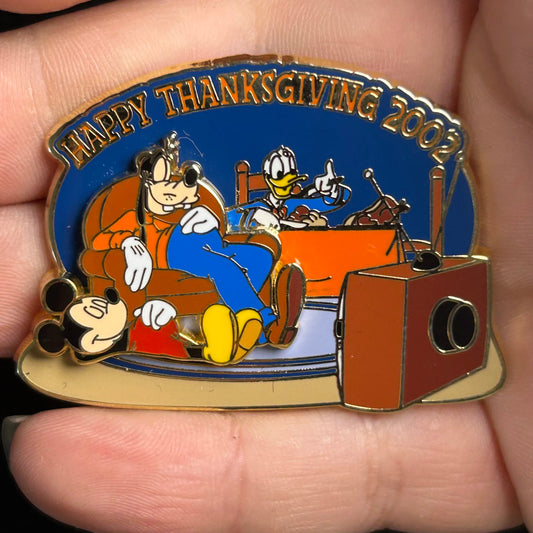 2002 - Mickey, Donald and Goofy - Thanksgiving - LE 3,500 - Disney Pin
