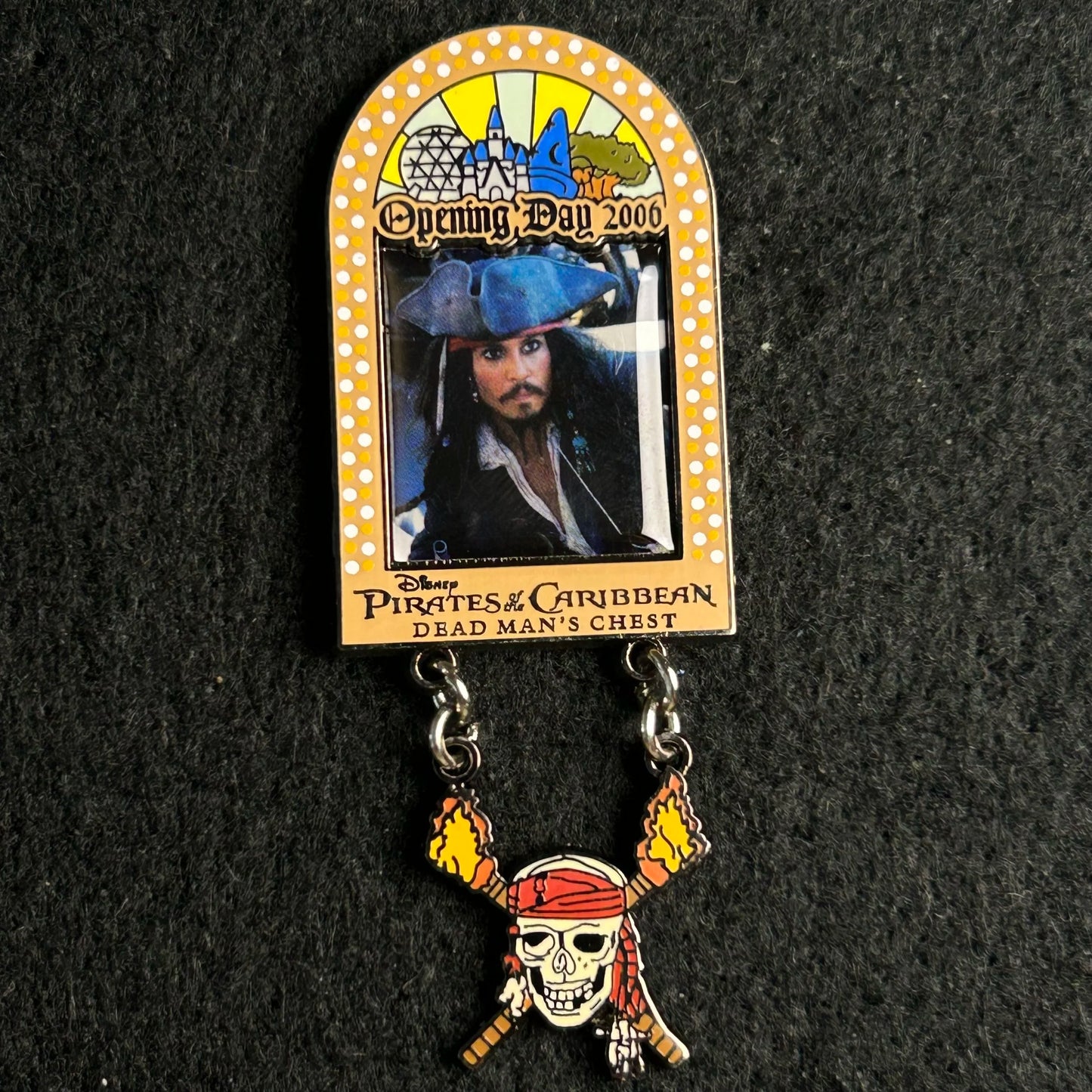 2006 - Jack - Pirates of the Caribbean - LE 2,000 - Cast Exclusive - Disney Pin