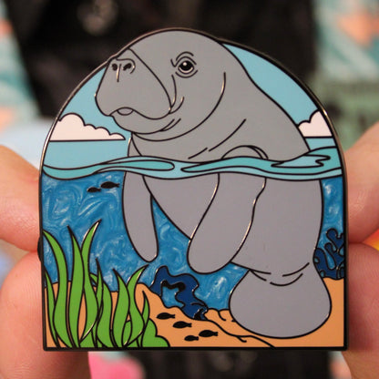 2025 - West Indian Manatee - National Manatee Appreciation Day - Ocean Creatures Series - LR Pin - Pin Hive Exclusive