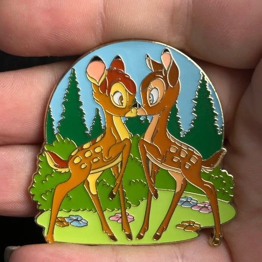 2022 - Bambi and Faline - Boxlunch - Loving Circle Frame Series - Disney Pin
