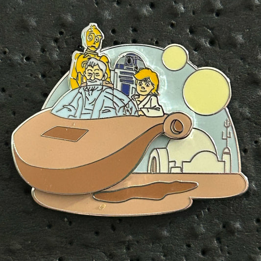 2023 - Obi Wan, C-3PO, R2-D2, & Luke - Star Wars - Disney Pin