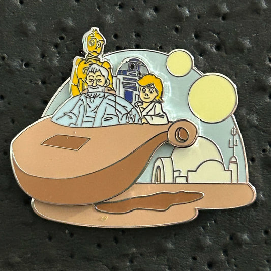 2023 - Obi Wan, C-3PO, R2-D2, & Luke - Star Wars - Disney Pin
