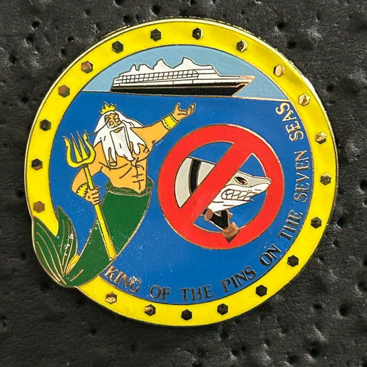 FANTASY - King Triton - Little Mermaid - Cruise Line Port Hole - Limited Edition 250 - Pin