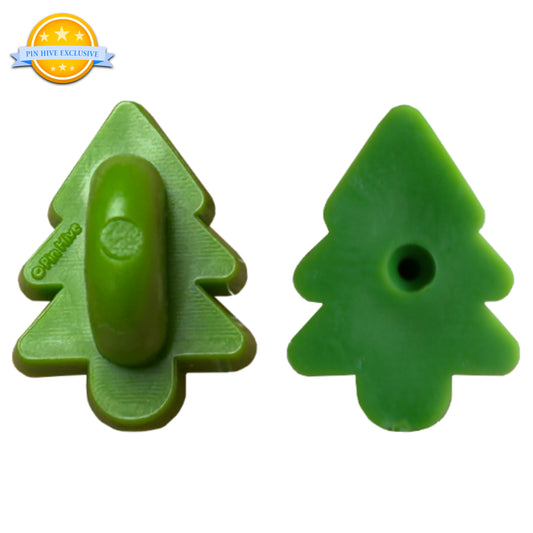 (Pack of 6) Green Tree - Rubber Pin Clutches - Hive Exclusive (CH-13)