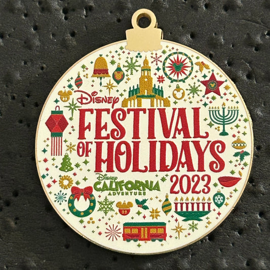 2023 - California Adventure - Festival of the Holidays - Christmas Ornament Style - DLR - LR - Pin
