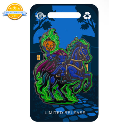 2025 - Headless Horseman - Sleepy Hollow - Holding Pumpkin - LR - Hive Exclusive Pin