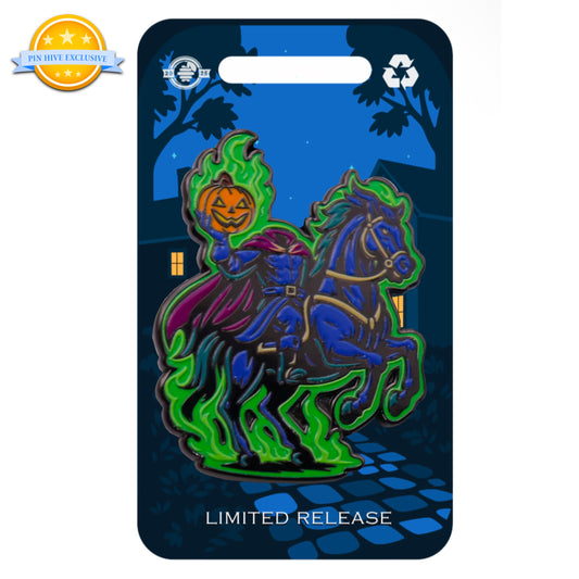 2025 - Headless Horseman - Sleepy Hollow - Holding Pumpkin - LR - Hive Exclusive Pin