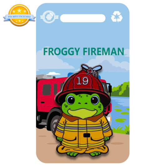 2025 - Froggy Fireman - Critter Careers Pin