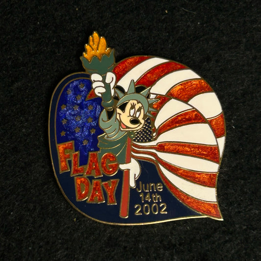 2002 - Minnie Mouse - Statue of Liberty - Flag Day - LE 3,500 - Disney Pin