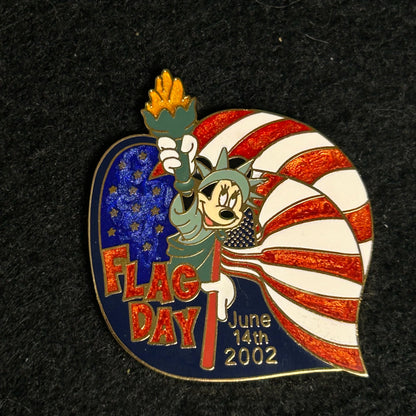 2002 - Minnie Mouse - Statue of Liberty - Flag Day - LE 3,500 - Disney Pin
