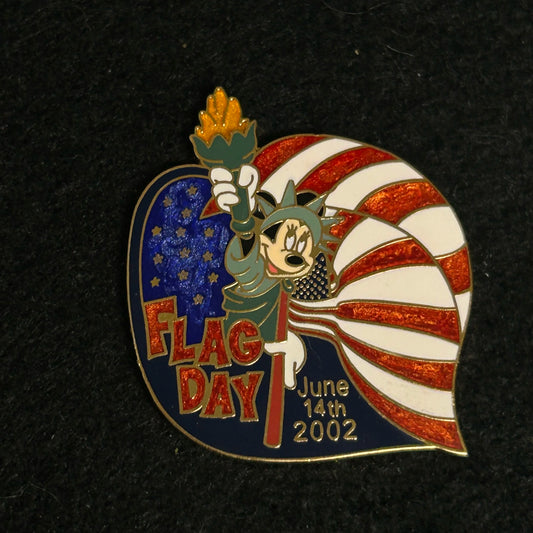 2002 - Minnie Mouse - Statue of Liberty - Flag Day - LE 3,500 - Disney Pin