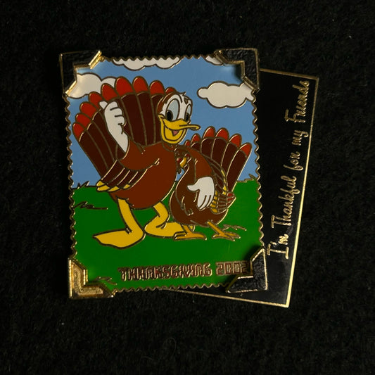 2002 - Donald Duck - Turkey - Thanksgiving - LE 3,500 - Disney Pin