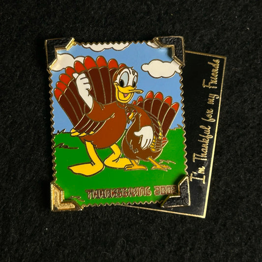 2002 - Donald Duck - Turkey - Thanksgiving - LE 3,500 - Disney Pin