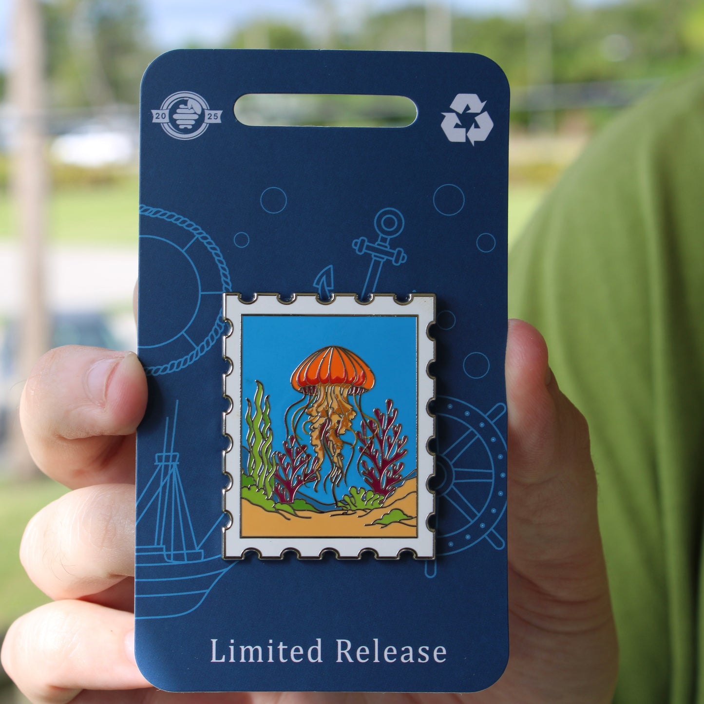 2025 - Pacific Sea Nettle Jellyfish Postage Stamp - Limited Release Pin