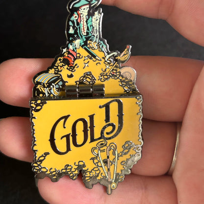 2025 - All That Glitters Be Not Gold - Pirates of the Caribbean - Hinge - Disney Pin