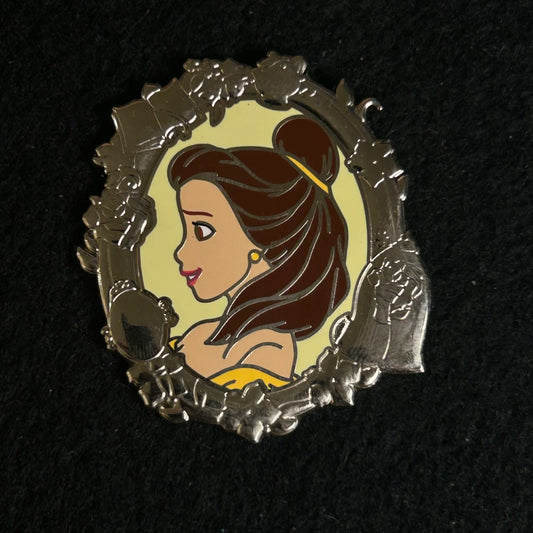 2024 - Belle - Side Profile - Silver Portrait - Princess Series - Disney Pin