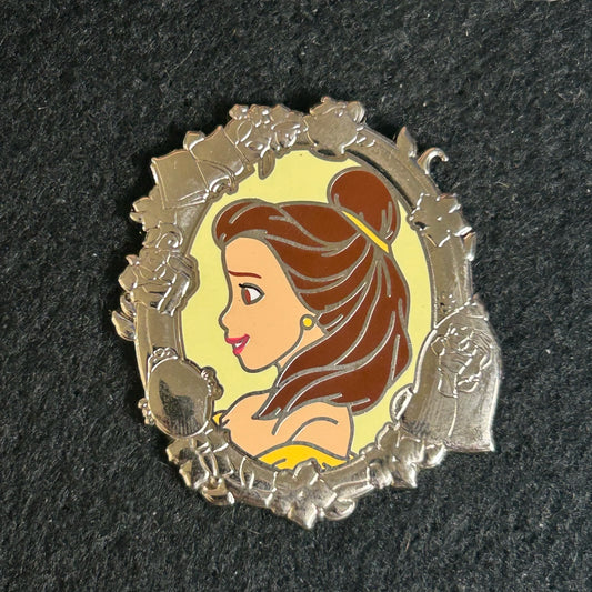 2024 - Belle - Side Profile - Silver Portrait - Princess Series - Disney Pin