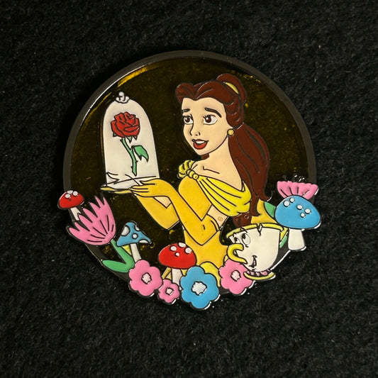 Loungefly - Belle and Chip - Semi Transparent - Princess Series - Disney Pin