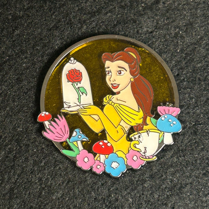 Loungefly - Belle and Chip - Semi Transparent - Princess Series - Disney Pin