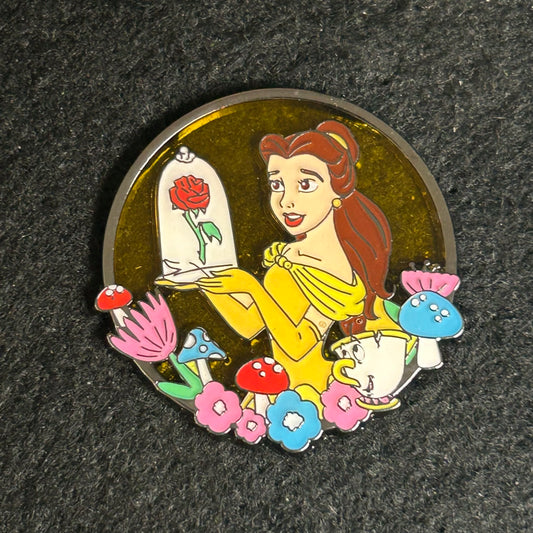 Loungefly - Belle and Chip - Semi Transparent - Princess Series - Disney Pin