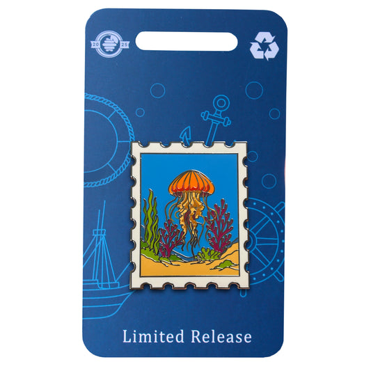 2025 - Pacific Sea Nettle Jellyfish Postage Stamp - Limited Release Pin