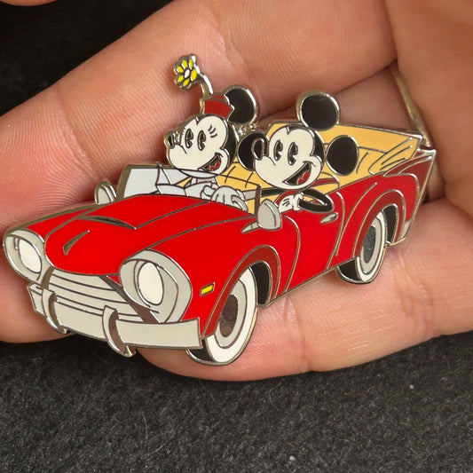 2024 - Mickey and Minnie Driving In Car - Shorts Style - Disney Pin