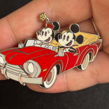2024 - Mickey and Minnie Driving In Car - Shorts Style - Disney Pin