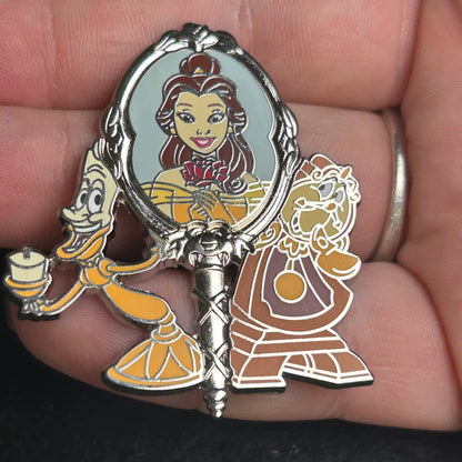 2025 - Belle, Cogsworth, and Lumiere - Beauty and The Beast - Disney Pin