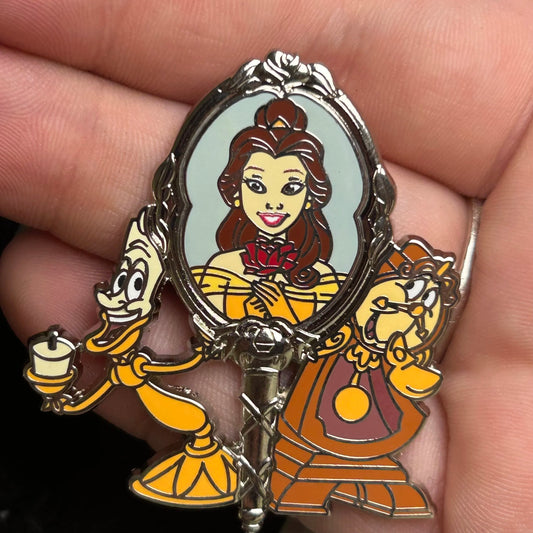 2025 - Belle, Cogsworth, and Lumiere - Beauty and The Beast - Disney Pin