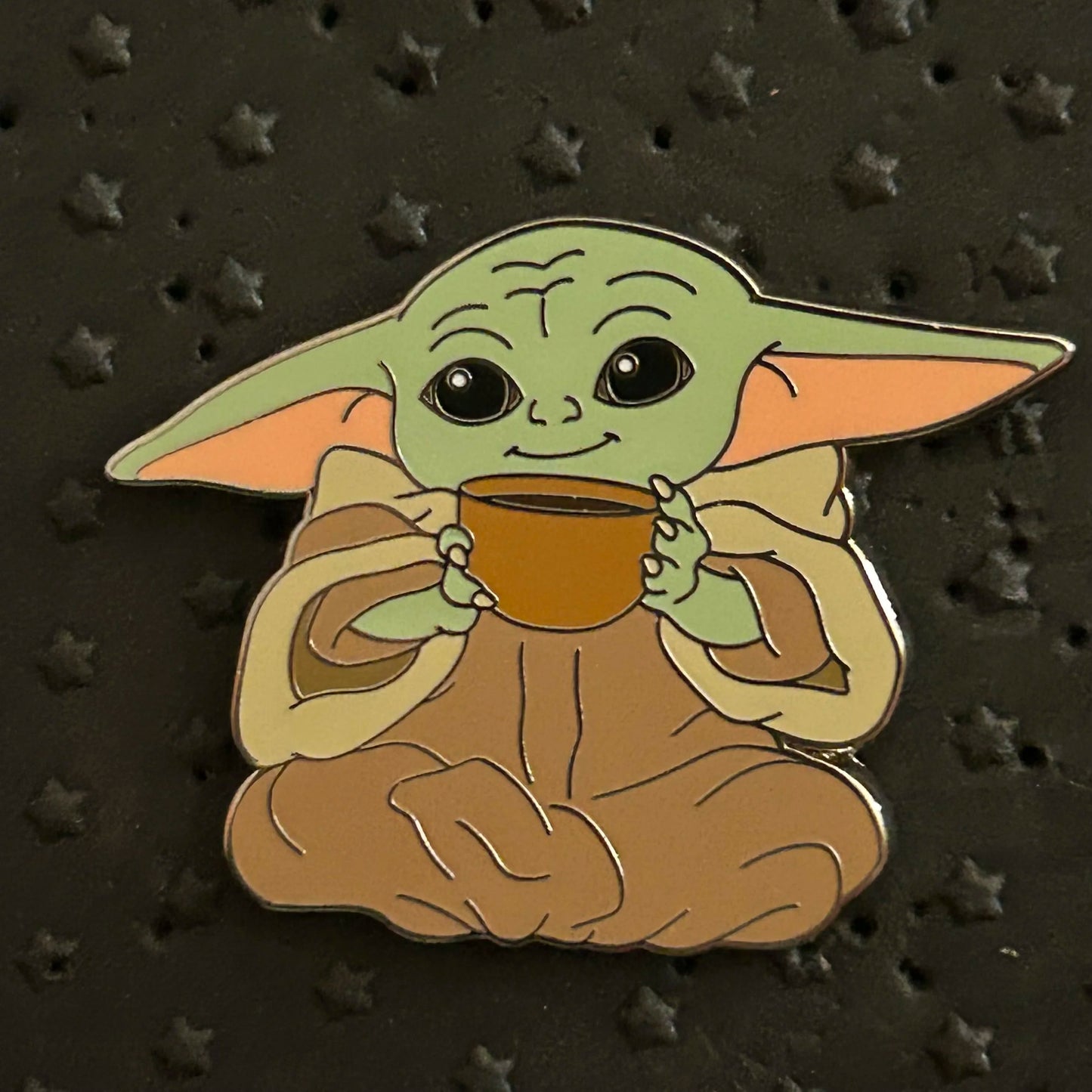 2024 - Grogu - Sitting Down Drinking Coffee - Disney Pin