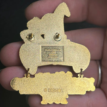 2001 - Merlin and Archimedes Reading A Book - Fantasyland - LE 1,300 - Disney Pin