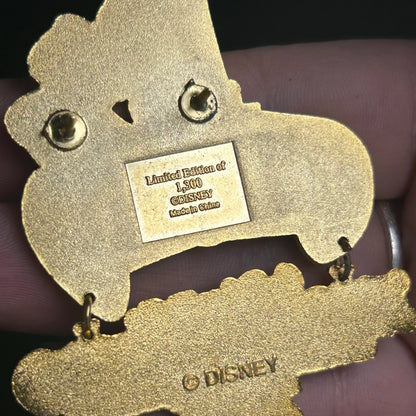 2001 - Merlin and Archimedes Reading A Book - Fantasyland - LE 1,300 - Disney Pin