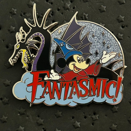 2023 - Sorcerer Mickey and Dragon - Fantasmic - Glitter - Disney Pin