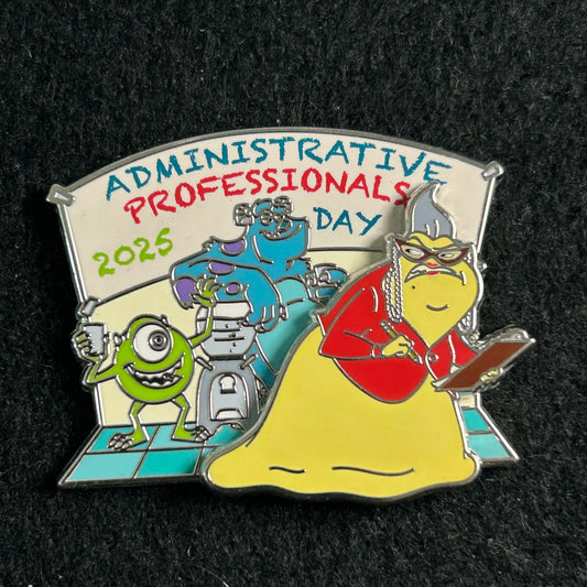 2025 - Roz, Sully, and Mike Wazowski - Administrative Professionals Day - LR - Pin