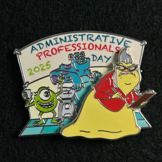 2025 - Roz, Sully, and Mike Wazowski - Administrative Professionals Day - LR - Pin
