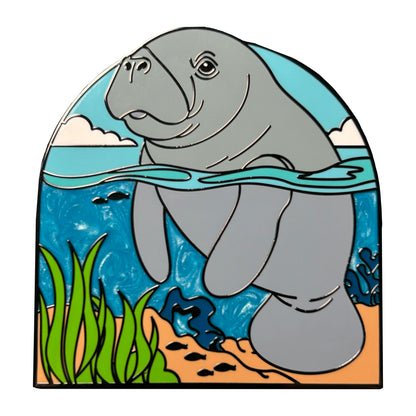 2025 - West Indian Manatee - National Manatee Appreciation Day - Ocean Creatures Series - LR Pin - Pin Hive Exclusive