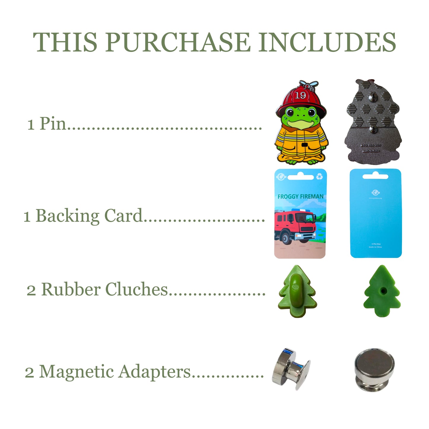 2025 - Froggy Fireman - Critter Careers Pin