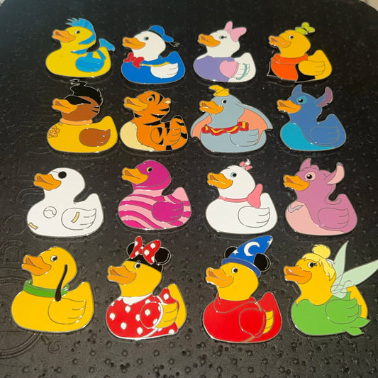 FULL SET - 2025 - Rubber Duck Mystery Series - 16 Disney Pins