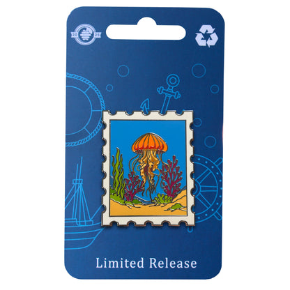2025 - Pacific Sea Nettle Jellyfish Postage Stamp - Limited Release Pin