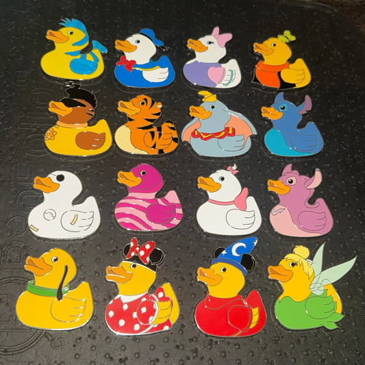 FULL SET - 2025 - Rubber Duck Mystery Series - 16 Disney Pins
