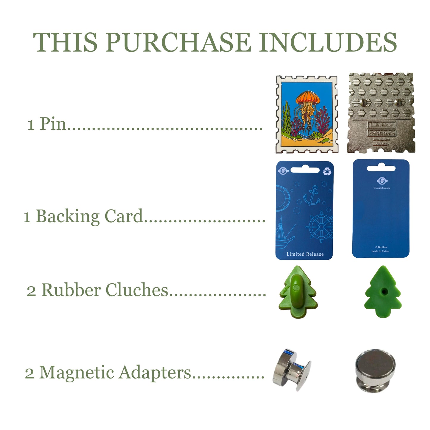 2025 - Pacific Sea Nettle Jellyfish Postage Stamp - Limited Release Pin