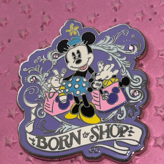2014 Minnie Mouse born to shop pin