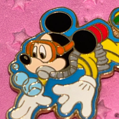 Vintage Mickey Mouse scuba diver pin