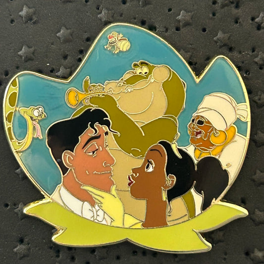 2024 - Princess Tiana, Naveen, Mama Odie, Louie, Ray and Juju the Snake - Disney Pin