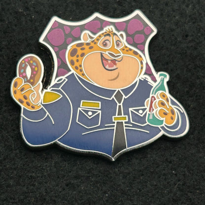 2022 - Officer Clawhauser - Zootopia - ZPD - Mystery Badge Series - Disney Pin